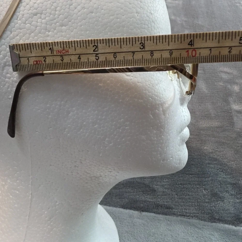 Cazal Mod.456 Col.341 Eyeglasses Gold Black Full Rim Frames 53-15-135‎ Women's